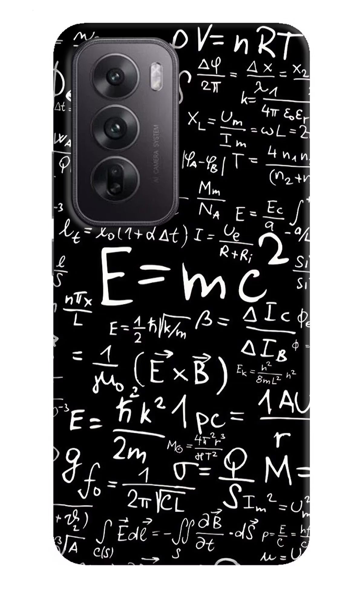 Physics Formula Oppo Reno12 5G Hard Case Back Cover by Casekaro