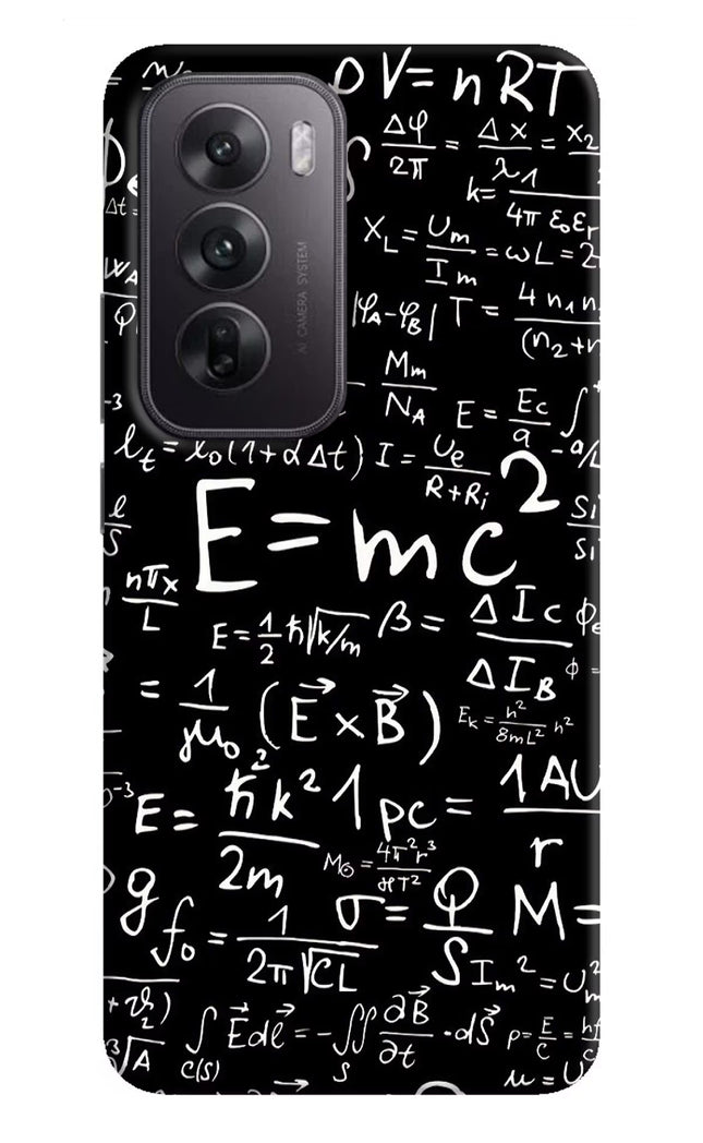 Physics Formula Oppo Reno12 5G Hard Case Back Cover by Casekaro