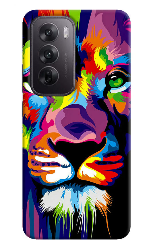 Lion Oppo Reno12 5G Hard Case Back Cover by Casekaro