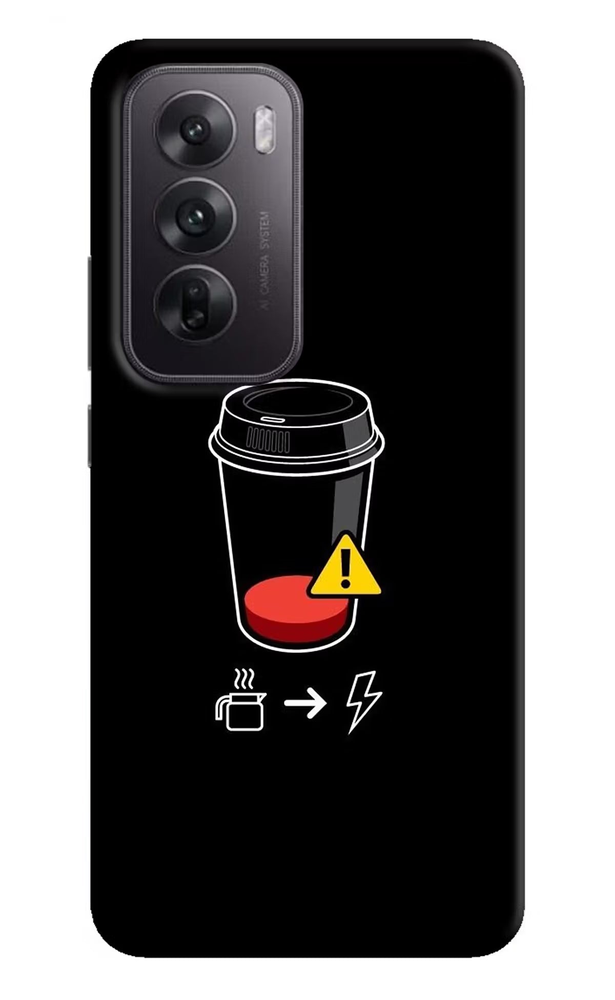 Coffee Oppo Reno12 5G Hard Case Back Cover by Casekaro