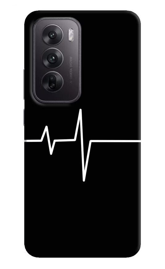 Heart Beats Oppo Reno12 5G Hard Case Back Cover by Casekaro