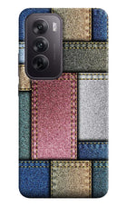 Multicolor Jeans Oppo Reno12 5G Hard Case Back Cover by Casekaro