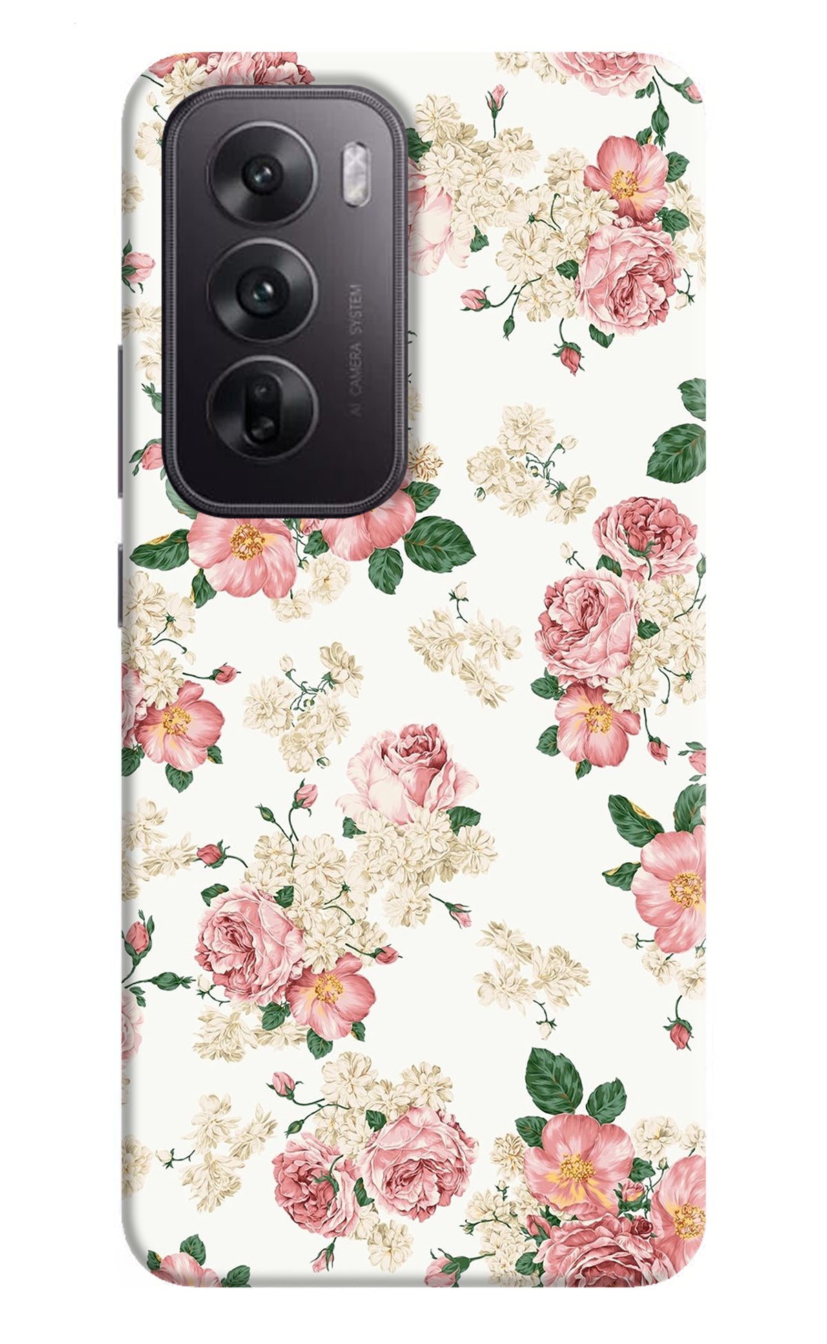 Flowers Oppo Reno12 5G Back Cover