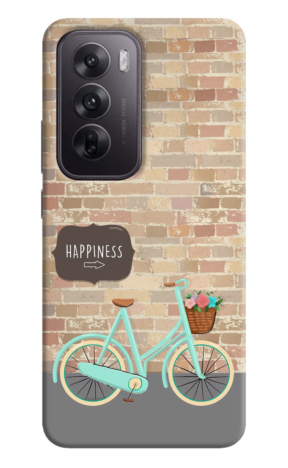 Happiness Artwork Oppo Reno12 5G Hard Case Back Cover by Casekaro
