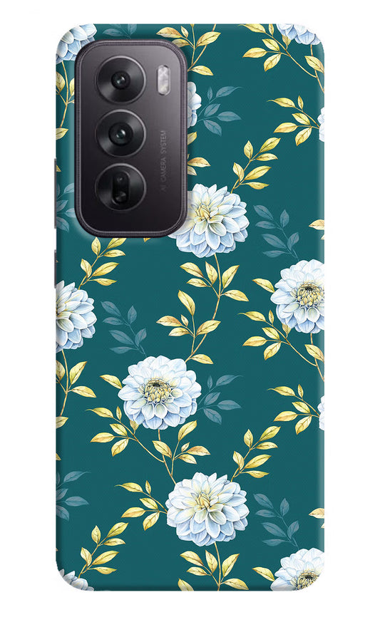 Flowers Oppo Reno12 5G Hard Case Back Cover by Casekaro