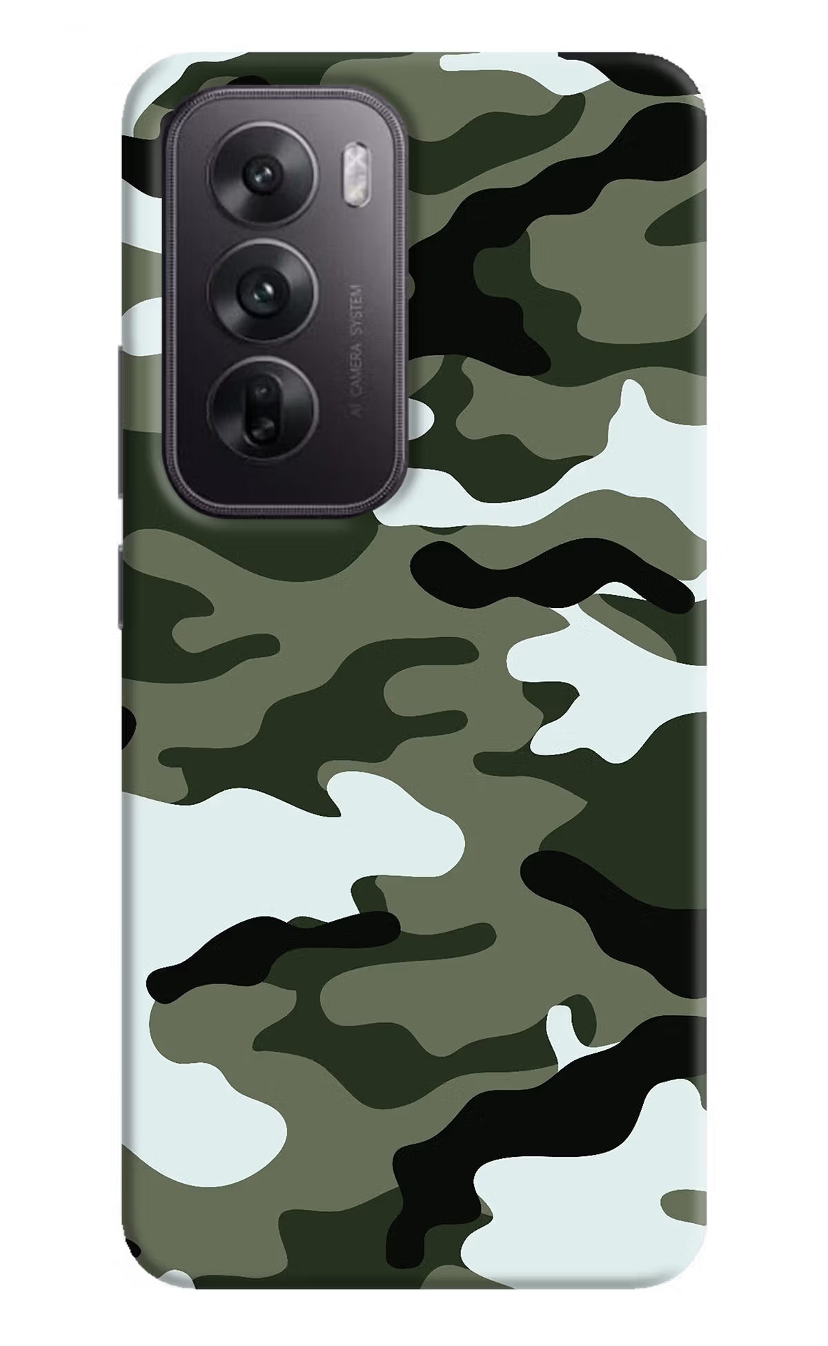 Camouflage Oppo Reno12 5G Hard Case Back Cover by Casekaro