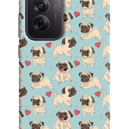 Pug Dog Oppo Reno12 5G Hard Case Back Cover by Casekaro