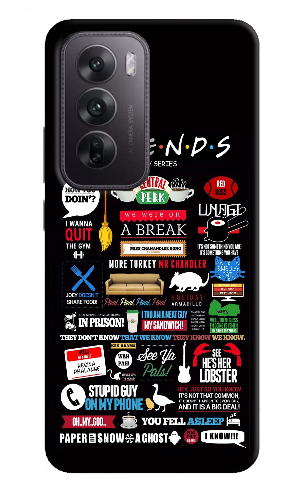 FRIENDS Oppo Reno12 5G Back Cover