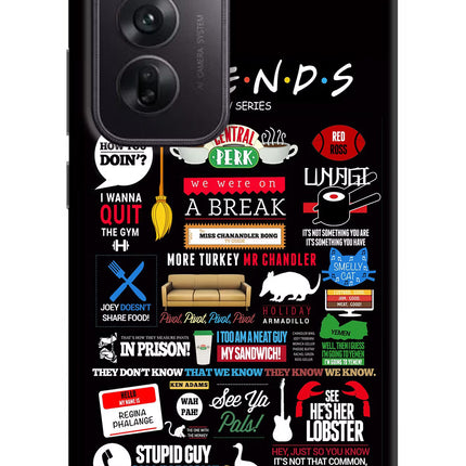 FRIENDS Oppo Reno12 5G Hard Case Back Cover by Casekaro