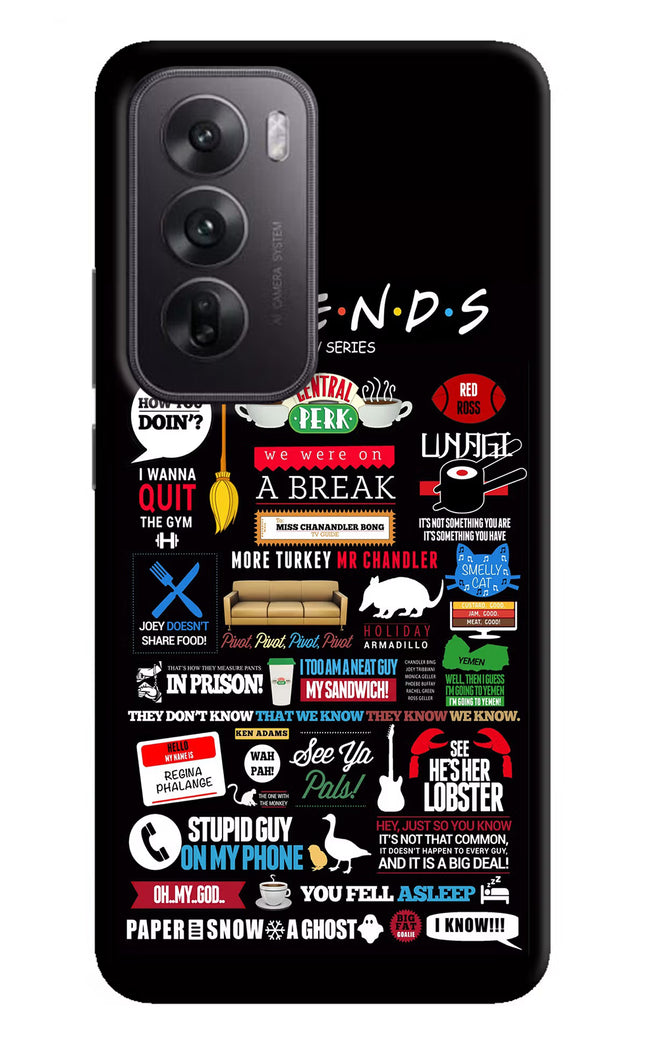 FRIENDS Oppo Reno12 5G Hard Case Back Cover by Casekaro