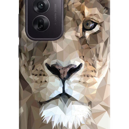 Lion Art Oppo Reno12 5G Hard Case Back Cover by Casekaro