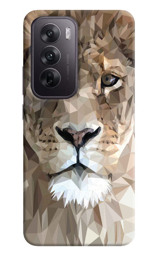 Lion Art Oppo Reno12 5G Hard Case Back Cover by Casekaro