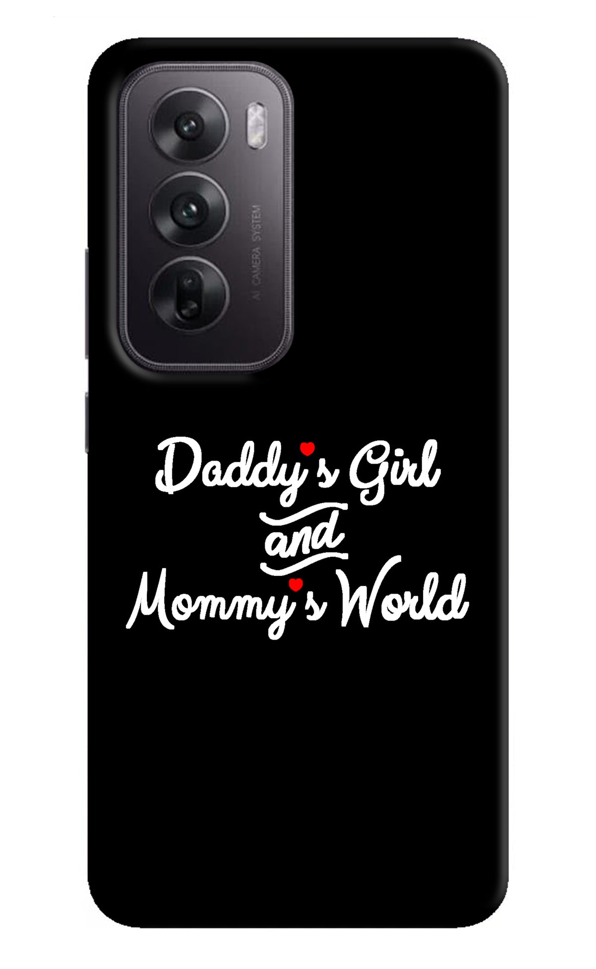 Daddy's Girl and Mommy's World Oppo Reno12 5G Back Cover