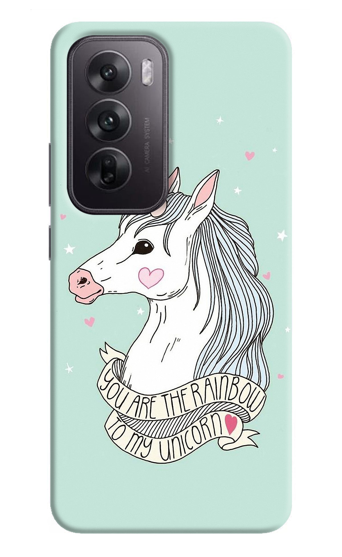 Unicorn Wallpaper Oppo Reno12 5G Back Cover