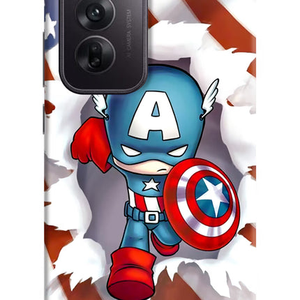 Captain America Oppo Reno12 5G Hard Case Back Cover by Casekaro