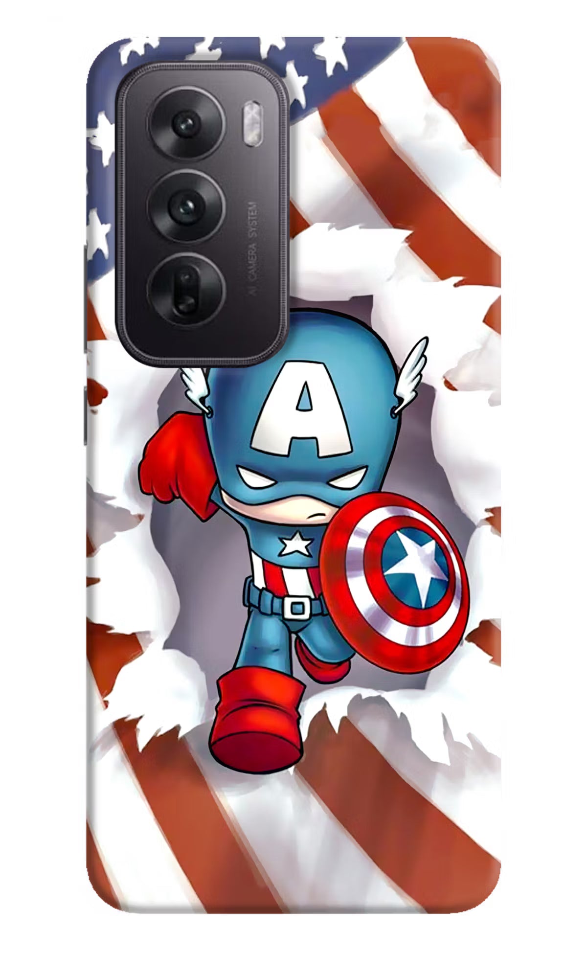 Captain America Oppo Reno12 5G Hard Case Back Cover by Casekaro