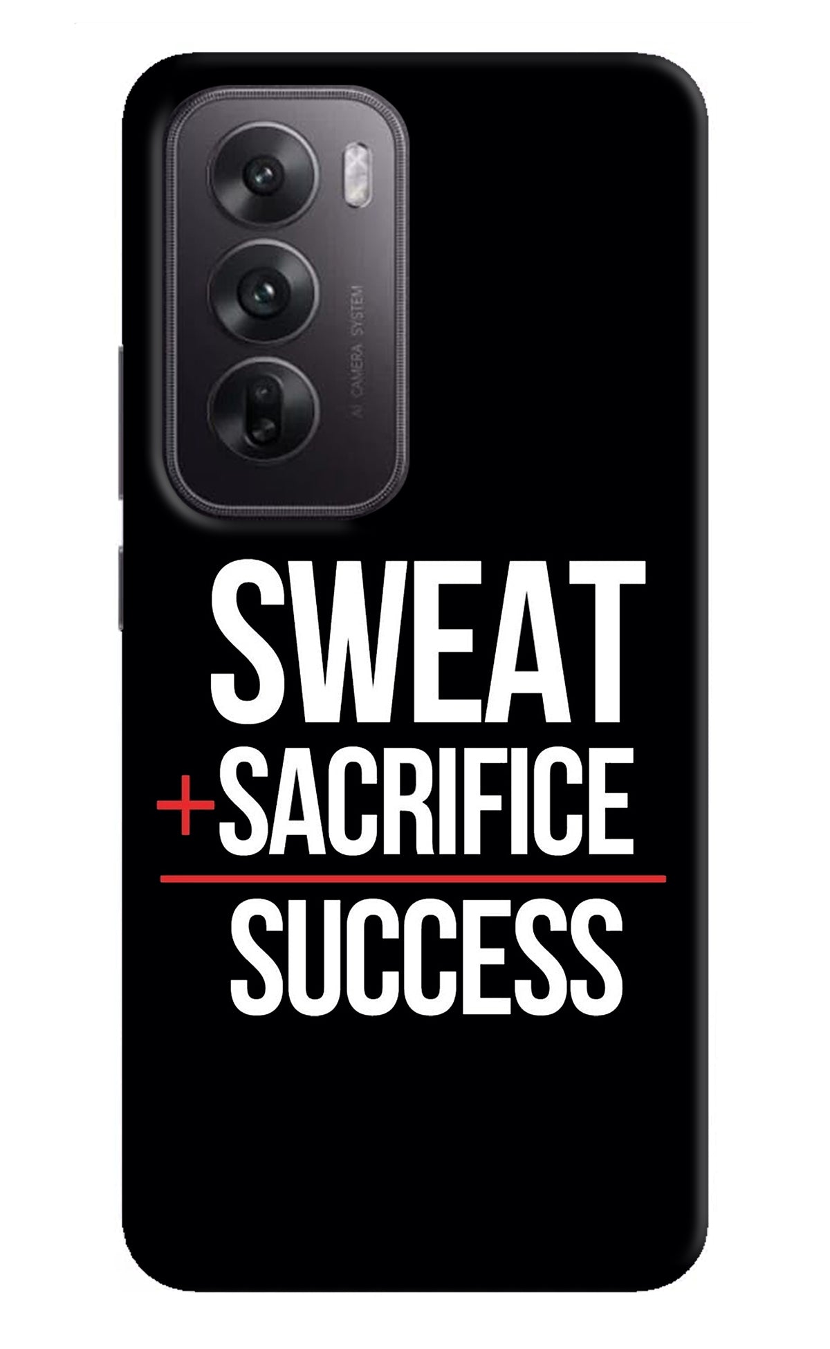 Sweat Sacrifice Success Oppo Reno12 5G Back Cover