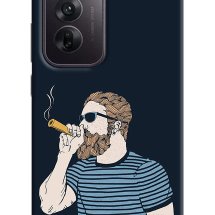 Smoking Oppo Reno12 5G Hard Case Back Cover by Casekaro