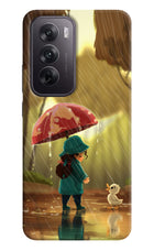Rainy Day Oppo Reno12 5G Hard Case Back Cover by Casekaro