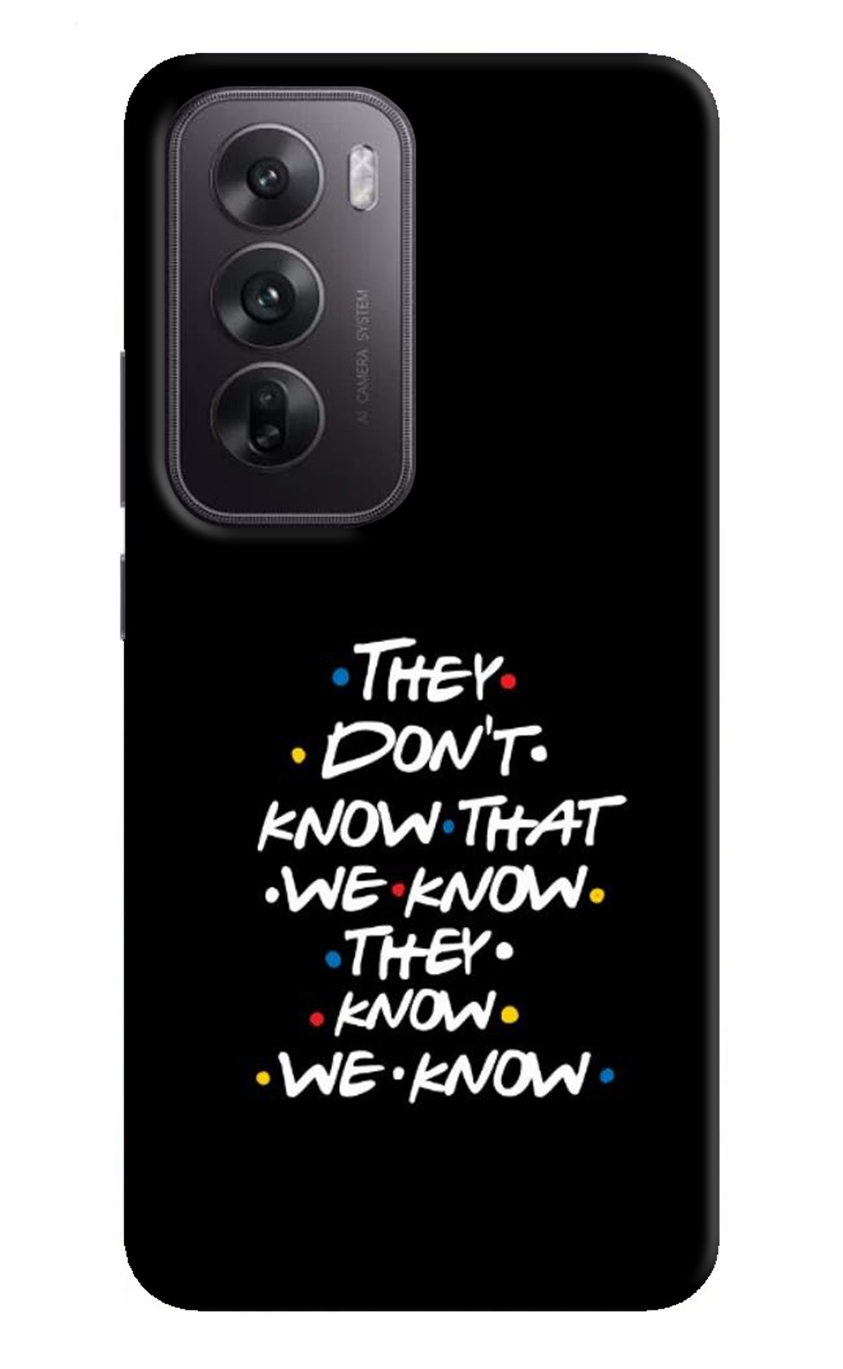 FRIENDS Dialogue Oppo Reno12 5G Back Cover