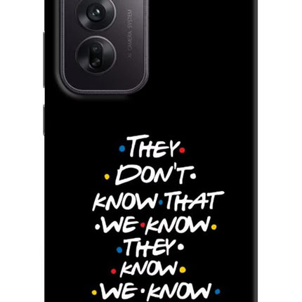 FRIENDS Dialogue Oppo Reno12 5G Hard Case Back Cover by Casekaro