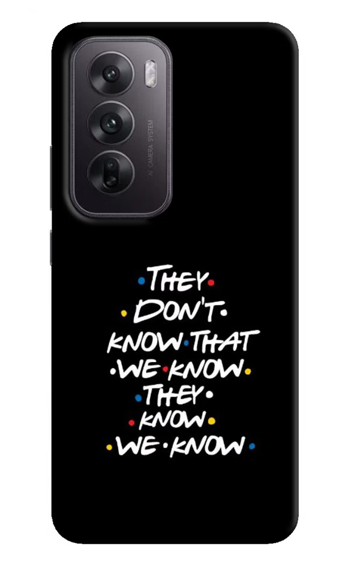FRIENDS Dialogue Oppo Reno12 5G Hard Case Back Cover by Casekaro