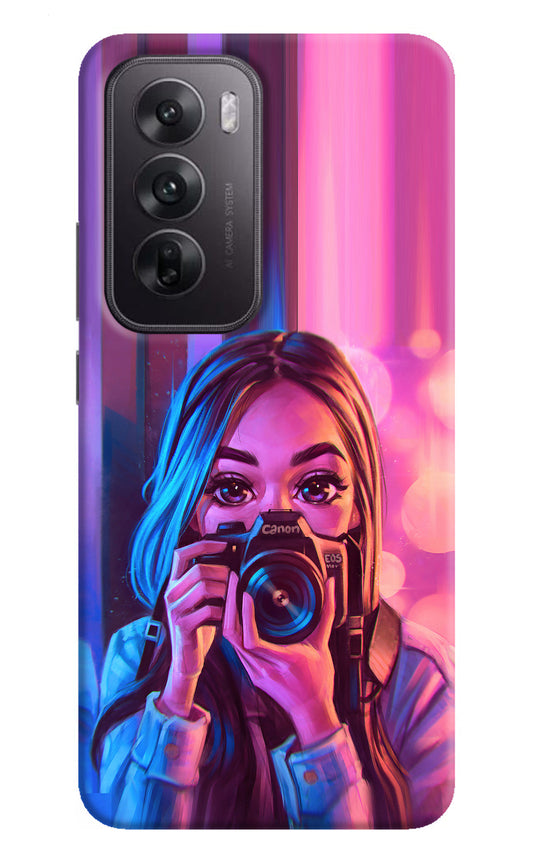 Girl Photographer Oppo Reno12 5G Back Cover