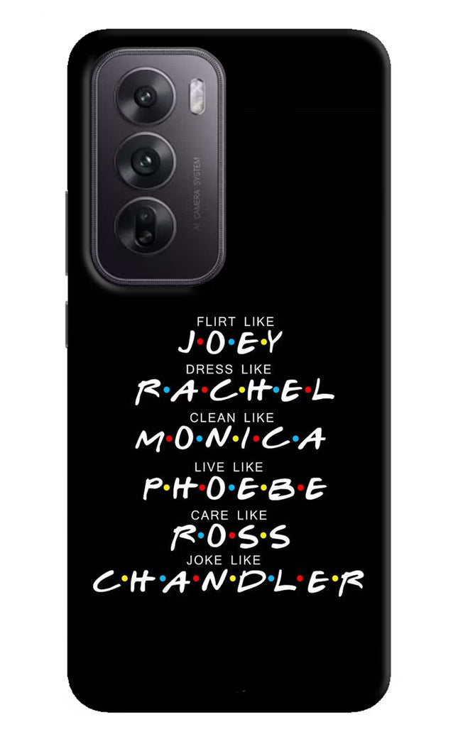 FRIENDS Character Oppo Reno12 5G Hard Case Back Cover by Casekaro