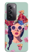 Pretty Girl Oppo Reno12 5G Hard Case Back Cover by Casekaro