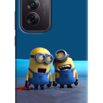 Minion Laughing Oppo Reno12 5G Hard Case Back Cover by Casekaro