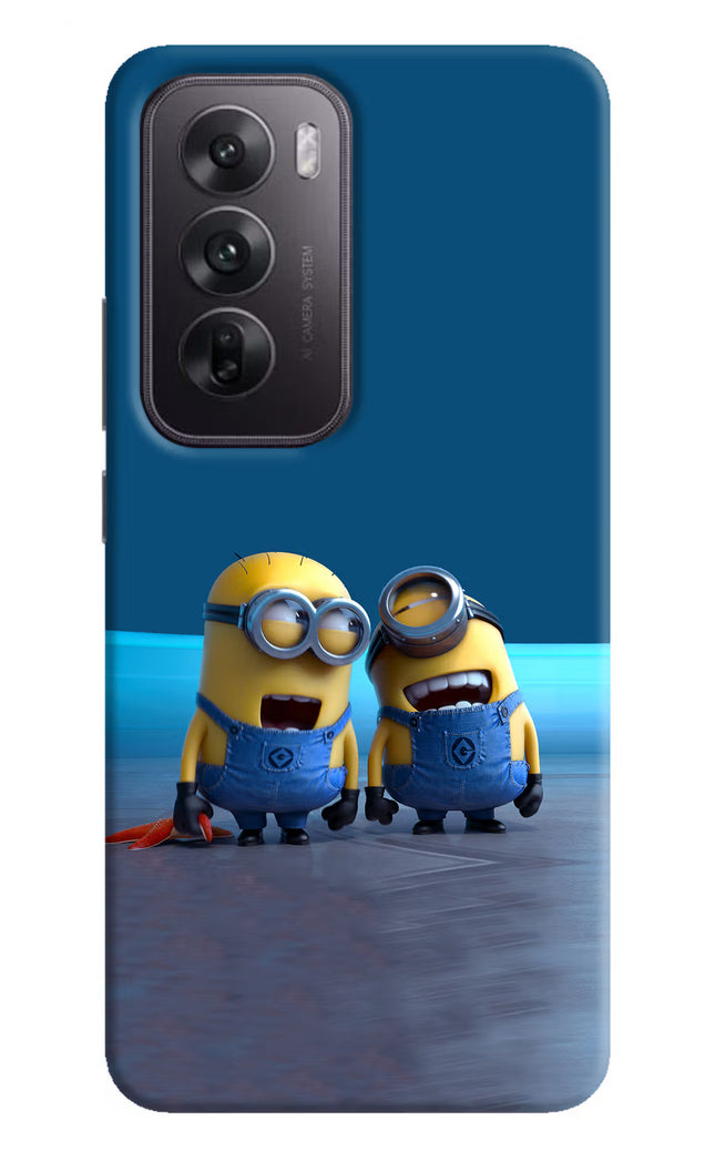 Minion Laughing Oppo Reno12 5G Hard Case Back Cover by Casekaro