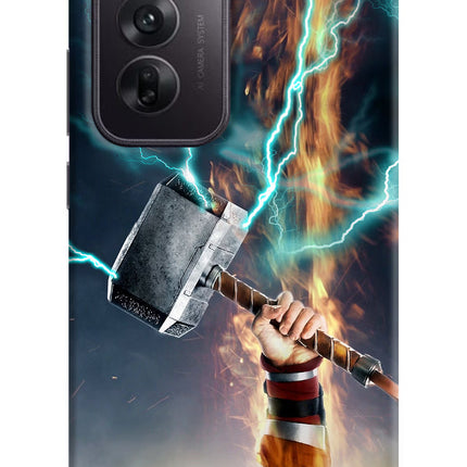 Thor Hammer Mjolnir Oppo Reno12 5G Hard Case Back Cover by Casekaro