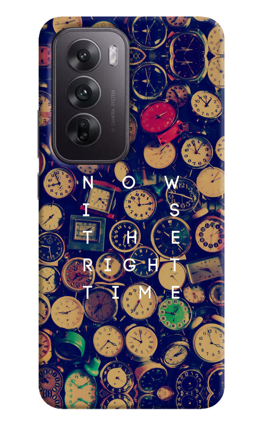 Now is the Right Time Quote Oppo Reno12 5G Back Cover