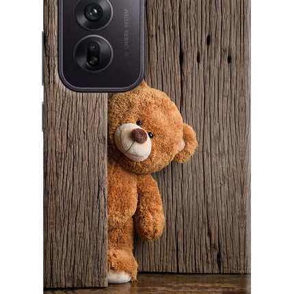 Teddy Wooden Oppo Reno12 5G Hard Case Back Cover by Casekaro