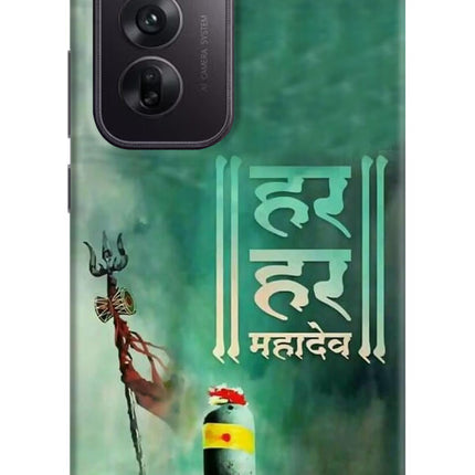 Har Har Mahadev Shivling Oppo Reno12 5G Hard Case Back Cover by Casekaro