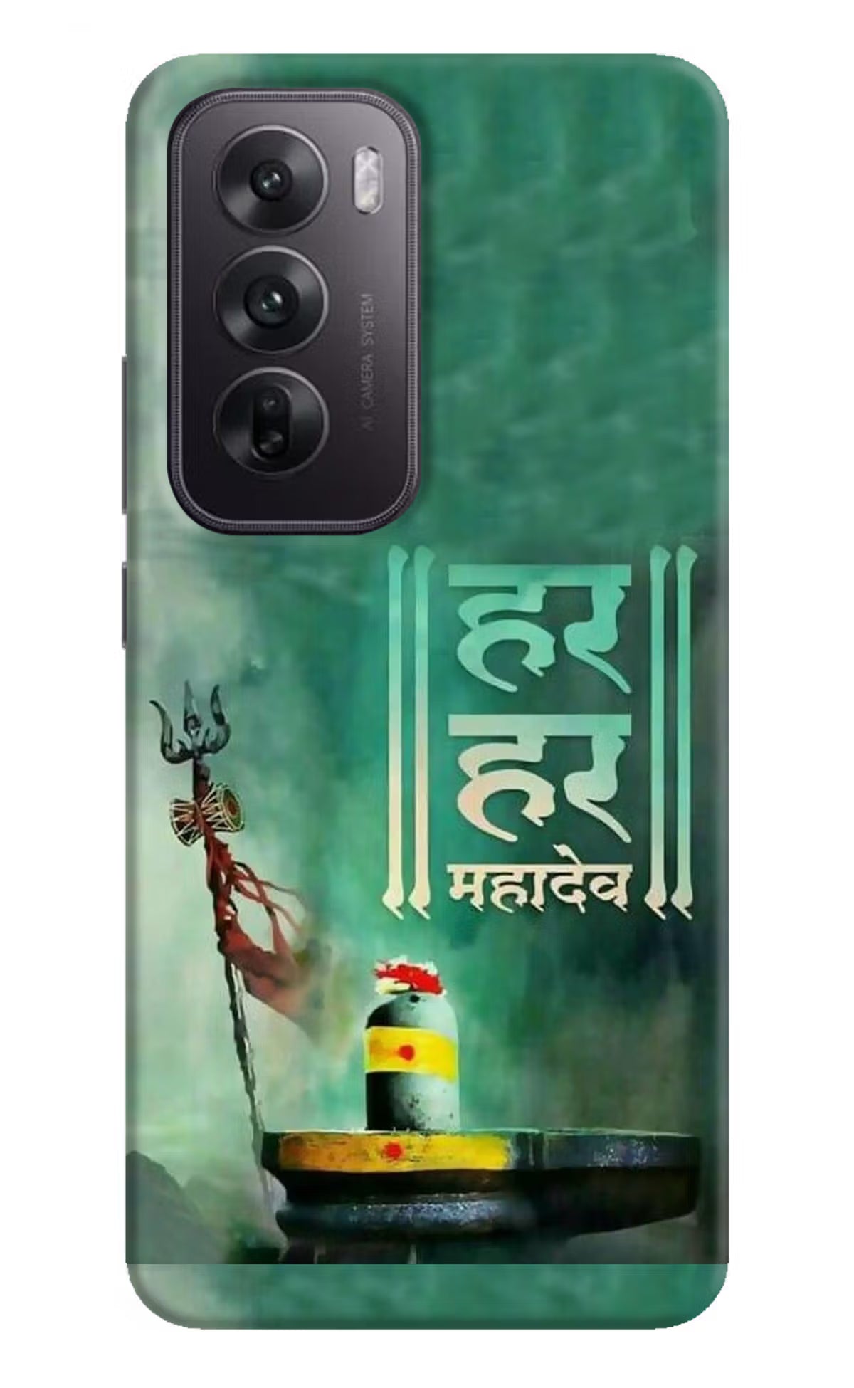 Har Har Mahadev Shivling Oppo Reno12 5G Hard Case Back Cover by Casekaro