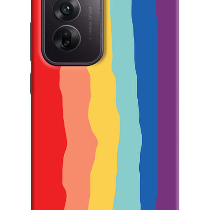 Rainbow Oppo Reno12 5G Hard Case Back Cover by Casekaro