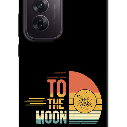 To the Moon Oppo Reno12 5G Hard Case Back Cover by Casekaro