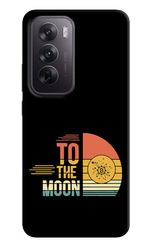 To the Moon Oppo Reno12 5G Hard Case Back Cover by Casekaro