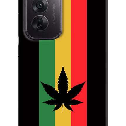 Weed Flag Oppo Reno12 5G Hard Case Back Cover by Casekaro