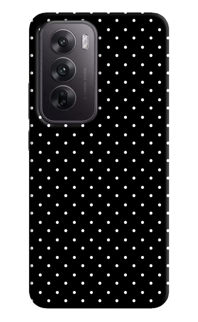 White Dots Oppo Reno12 5G Hard Case Back Cover by Casekaro