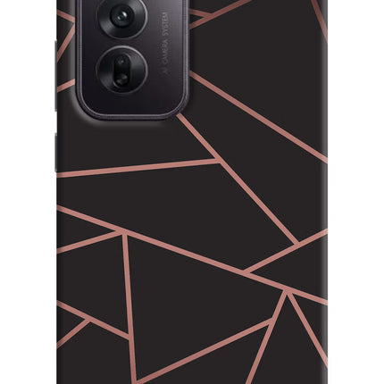 Geometric Pattern Oppo Reno12 5G Hard Case Back Cover by Casekaro