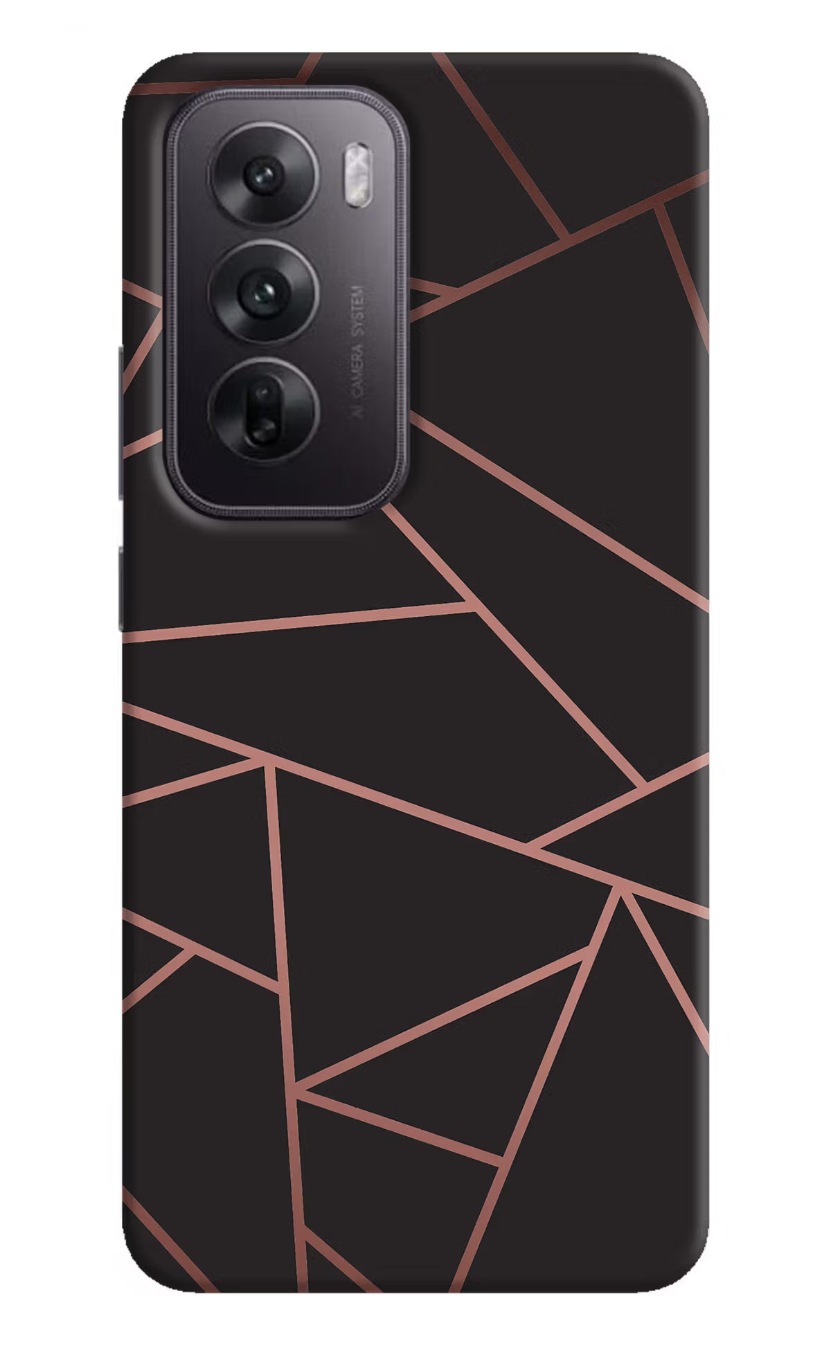 Geometric Pattern Oppo Reno12 5G Hard Case Back Cover by Casekaro