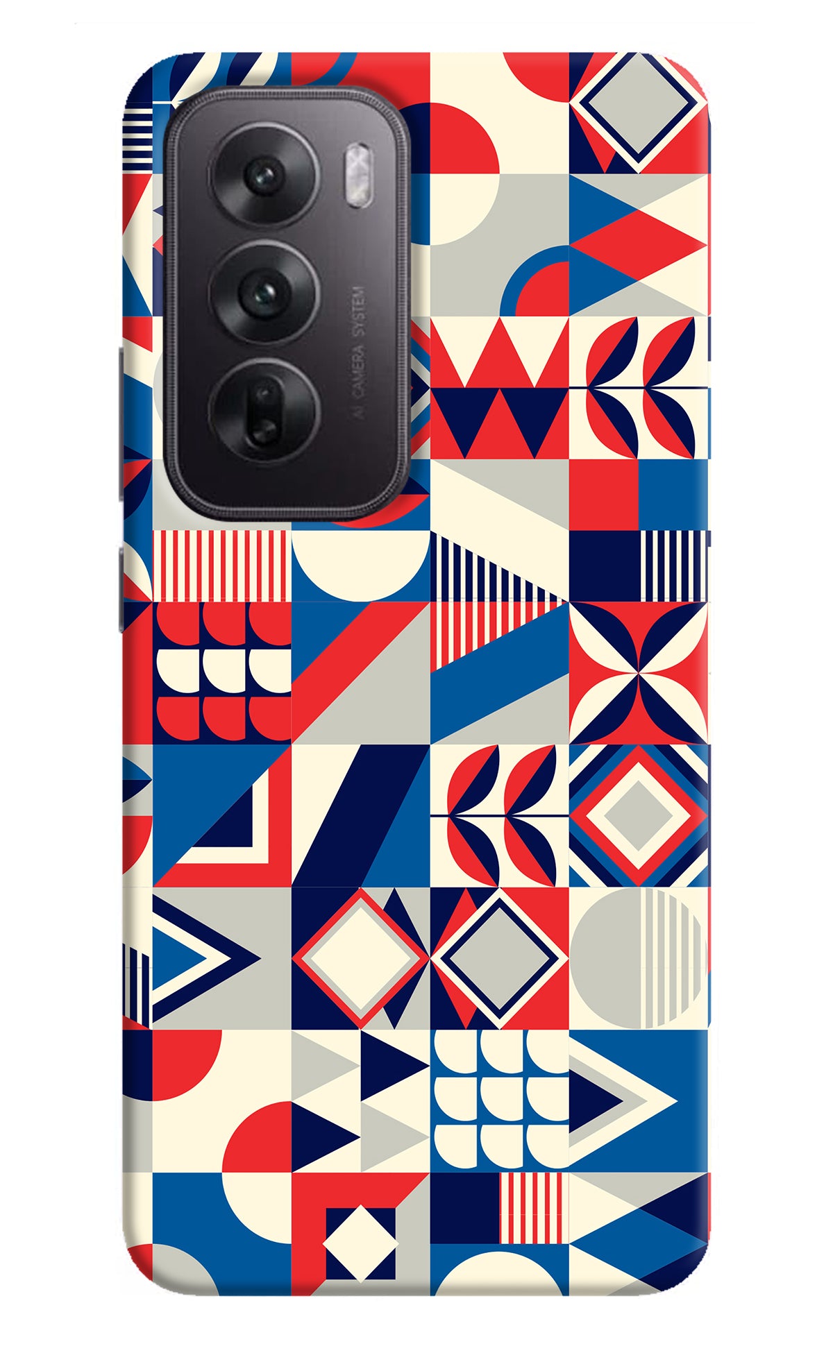 Colorful Pattern Oppo Reno12 5G Back Cover