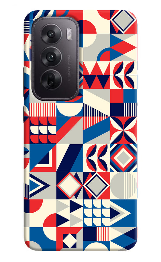 Colorful Pattern Oppo Reno12 5G Hard Case Back Cover by Casekaro