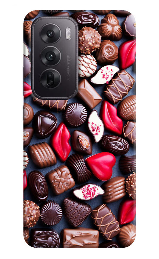 Chocolates Oppo Reno12 5G Hard Case Back Cover by Casekaro