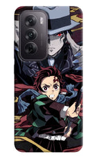 Demon Slayer Oppo Reno12 5G Hard Case Back Cover by Casekaro