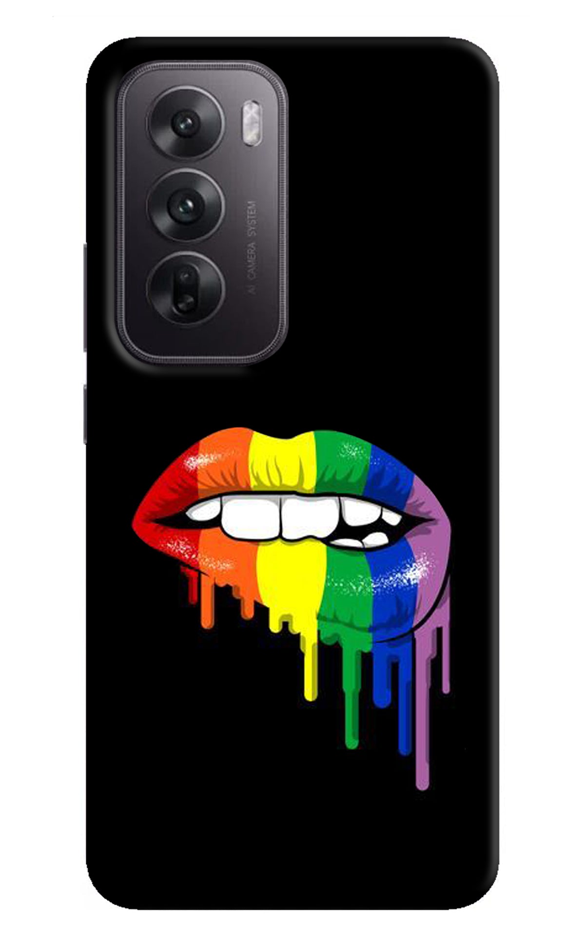 Lips Biting Oppo Reno12 5G Back Cover