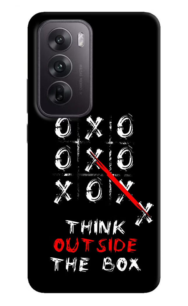 Think out of the BOX Oppo Reno12 5G Hard Case Back Cover by Casekaro