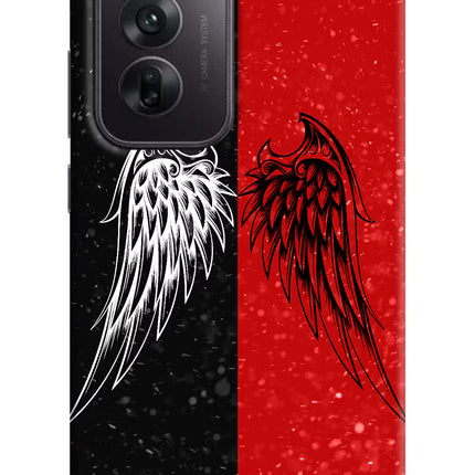 Wings Oppo Reno12 5G Hard Case Back Cover by Casekaro